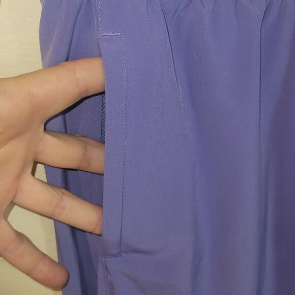 Athleta Pants size 8 Lavender Purple Drawstring Lightweight 8T - Picture 4 of 10